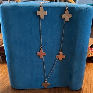 Long necklace by Louis Dell’Olio with cross stations